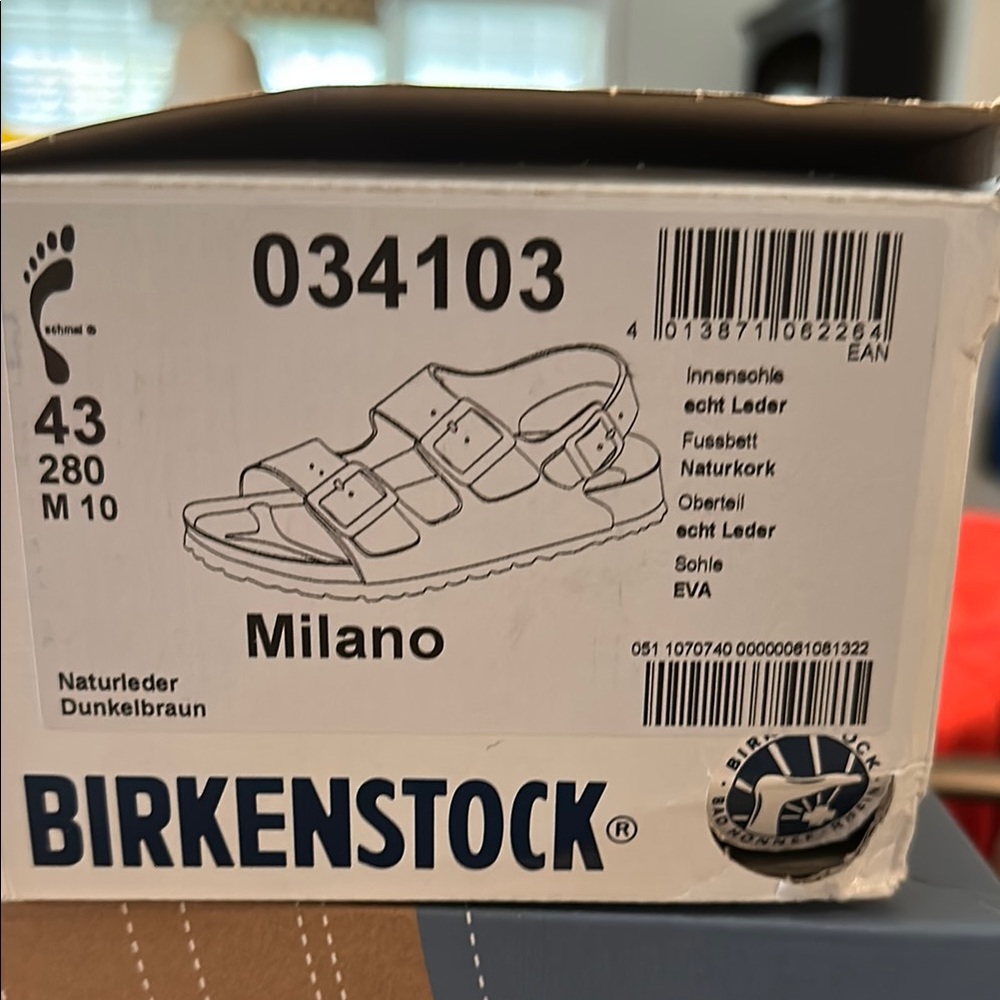 Birkenstock Milano Brown Sandals with Adjustable Straps